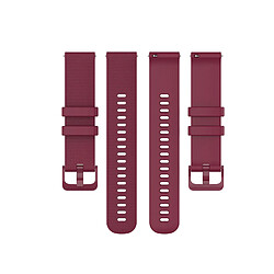 20 mm Bracelet de montre de rechange pour Garmin vivoactive 3 vivoactive 3 Musique Venu vivomove 3 Rouge Fronce