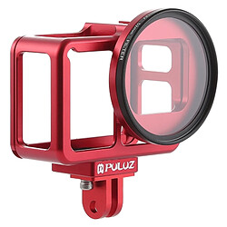 Avis Wewoo Boitier Cage de protection en alliage d'aluminium CNC avec boîtier d'assemblage et objectif UV 52mm pour Shell pour GoPro HERO7 noir / 6/5 (rouge)