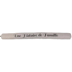 The Home Deco Factory Boudin de porte à message 80 cm taupe "une histoire de famille".