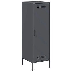 vidaXL Buffet haut anthracite 36x39x113 cm acier