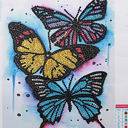 Avis 5D Bricolage Spécial En Forme De Diamant Kit De Peinture Mosaïque Artisanat Photo Papillon 1