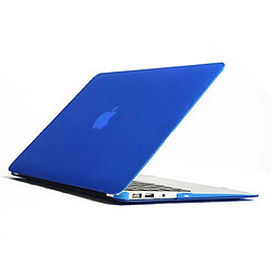 Avis Wewoo Housse Étui bleu foncé pour MacBook Air 11,6 pouces 4 en 1 Coque de protection en plastique dur givré avec protecteur d'écran et protège-clavier bouchons anti-poussière