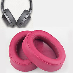 Wewoo Coussinets Mousse Étui de protection pour casque en éponge avec une paire Sony MDR-100ABN / WH-H900N rose rouge