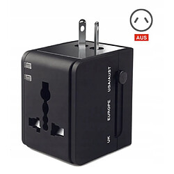 Avis GUPBOO Chargeur adaptateur de voyage 2 USB UK EU US Australie,JL205