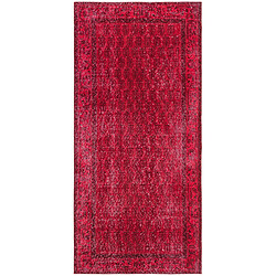 Vidal Tapis de laine 188x89 rouge Ultra Vintage