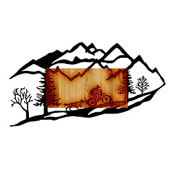 EPIKASA Décoration Murale en Métal et Bois Montagnes 11