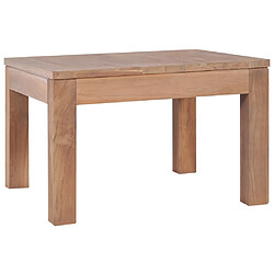 vidaXL Table basse Bois de teck et finition naturelle 60x60x40 cm