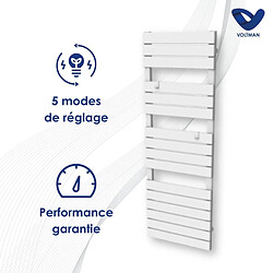 Avis Chauffage sèche-serviette électrique 750W - inertie sèche - blanc - Voltman