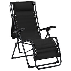 Acheter vidaXL Chaises pliables de terrasse lot de 2 Textilène Noir