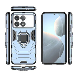 Htdmobiles Coque pour Xiaomi Poco F6 Pro 5G / Redmi K70 5G / K70 Pro 5G / K70S - housse etui rigide anti choc + film ecran - BLEU FONCE