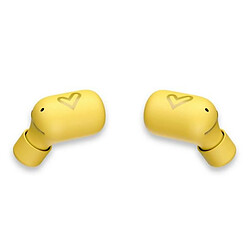 Totalcadeau Casques sans fil Bluetooth avec Microphone 380 mAh Couleur - Jaune pas cher pas cher