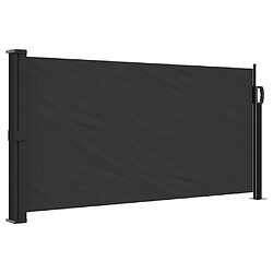 vidaXL Auvent latéral rétractable noir 100x500 cm