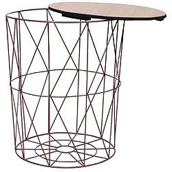 Avis Maison Chic Tabls basse,Table Console pour salon Cuivre Ø 47 cm -MN74411