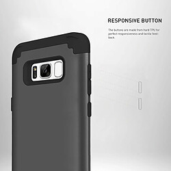 Acheter Wewoo Coque renforcée noir pour Samsung Galaxy S8 Dropproof 3 en 1 Pas d'écart dans le milieu Manchon en silicone téléphone mobile