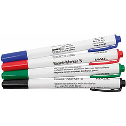 MAUL Marqueur pour tableau, assorti, blister de 4, taille: S ()