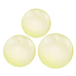 3x Ballon à Bulles Gonflable Ballon à Bulles Fête Extérieure Enfants Jouet Jaune