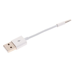 3.5mm Mâle Aux Audio à Usb 2.0 Mâle Câble De Données De Charge Pour Ipod Shuffle Mp3