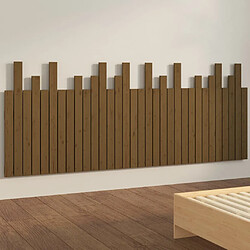 Avis vidaXL Tête de lit murale Marron miel 204x3x80 cm Bois massif de pin