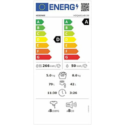 Avis Laveuse - Sécheuse Hisense WDQA8014EVJM 1400 rpm