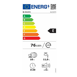 Lave-vaisselle Aspes ALV1047X 45 cm 45 cm