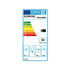 Table de cuisson aspirante induction 59cm 4 feux 7400w noir - ED631HQ26E - SIEMENS