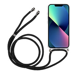 Coque en TPU + acrylique anti-chute, avec longe réglable noir pour votre Apple iPhone 13 mini 5.4 pouces