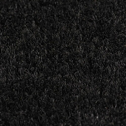 vidaXL Tapis de porte noir 40x60 cm fibre de coco touffeté