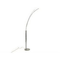 Vente-Unique Lampadaire 5 branches LEDs design FILAE - Métal - H. 189 cm - Argenté