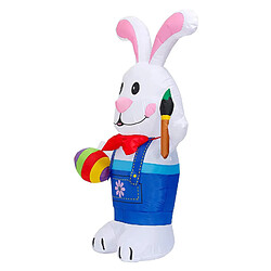 US Plug Gonflable Lapin De Pâques Lapin Lumineux Modèle De Vacances Jouet C 120cm