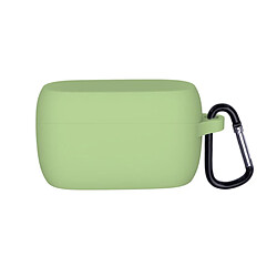 Coque en silicone avec boucle anti-perte vert matcha pour votre Jabra Elite 3