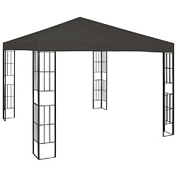 vidaXL Belvédère 3x3 m Anthracite