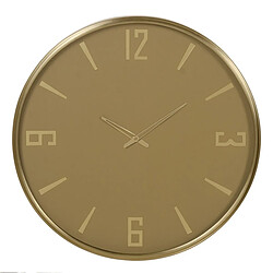 BigBuy Home Horloge Murale Jaune Verre Acier 51 x 5 x 51 cm