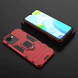 Acheter Htdmobiles Coque pour Realme C30 / Narzo 50i Prime - housse etui rigide anti choc + verre trempe - ROUGE