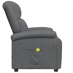 Avis vidaXL Fauteuil de massage Anthracite Similicuir