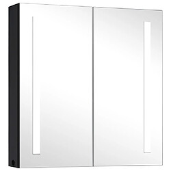 vidaXL Armoire de salle de bain à miroir LED 62x14x60 cm