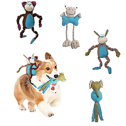 Chien de Compagnie Chiot Animal Mignon Poupée En Peluche Douce Dents Molaires À Mâcher Jouet Sonore Grinçant