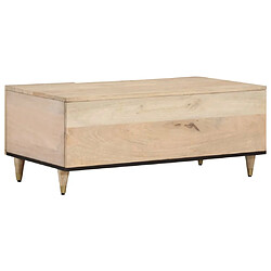 Maison Chic Table basse pour salon | Table à café 100x54x40 cm bois de manguier massif -GKD39978 pas cher