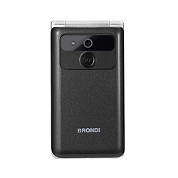 Brondi Amico Prezioso 4,5 cm (1.77') Noir, Métallique Téléphone numérique