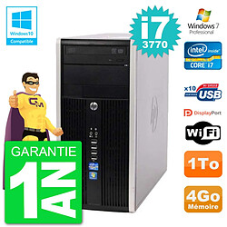 PC HP 6300 MT Intel Core i7-3770 RAM 4Go Disque Dur 1To Graveur DVD Wifi W7 - Occasion