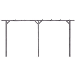 vidaXL Pergola de jardin Gris 400x40x205 cm Bois de pin imprégné