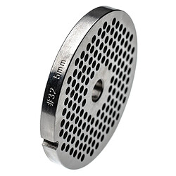 vhbw Grille de hachoir taille 32, diamètre des trous 5mm, trou central de 13,4mm, acier inoxydable compatible avec ADE, Caso, Fama, KBS, Porkert