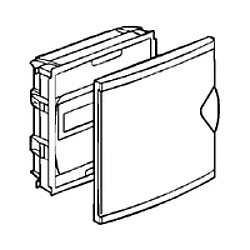 coffret encastré - 6+2 modules - avec porte - legrand 001410