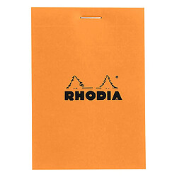 Bloc bureau Rhodia N°11 format 7,5 x 10,5 cm petits carreaux 80 feuilles - Lot de 5