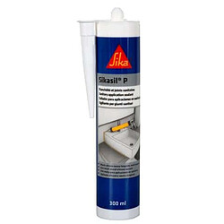 Mastic silicone universel pour joint d'étanchéité - SIKA Sikasil-P Marine - Blanc - 300ml