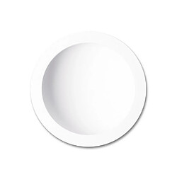 Inspired Downlight encastré LED 30cm rond 30W, 3000K, 2550lm, blanc mat, driver inclus