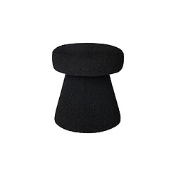 Tabouret bouclette noir FLORA - Ostaria