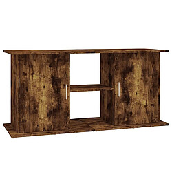 vidaXL Support pour aquarium chêne fumé 121x41x58 cm bois d'ingénierie