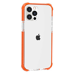 Coque en acrylique transparent épaissi aux quatre coins clair, antichoc orange pour votre Apple iPhone 13 Pro 6.1 pouces