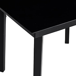 Acheter vidaXL Table à dîner de jardin Noir 200x100x74 cm Acier et verre