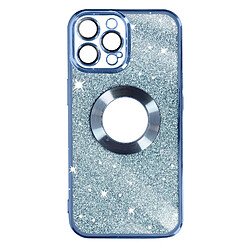 Avizar Coque pour iPhone 13 Pro Max Paillette Amovible Série Protecam Spark Bleu